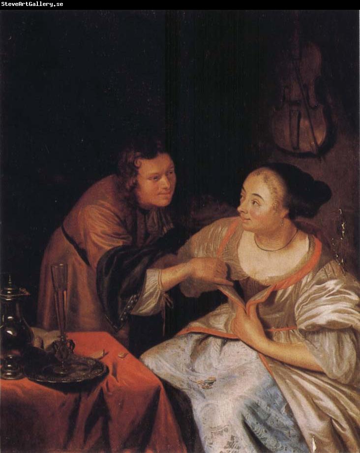 Frans van Mieris Carousing Couple